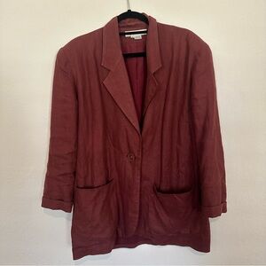 Vintage linen blazer